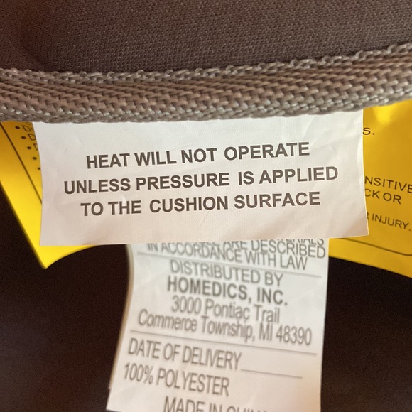 Homedics Vibration Massage Portable Cushion - Picture 9 of 9